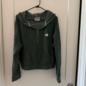 dark green champion hoodie vintage